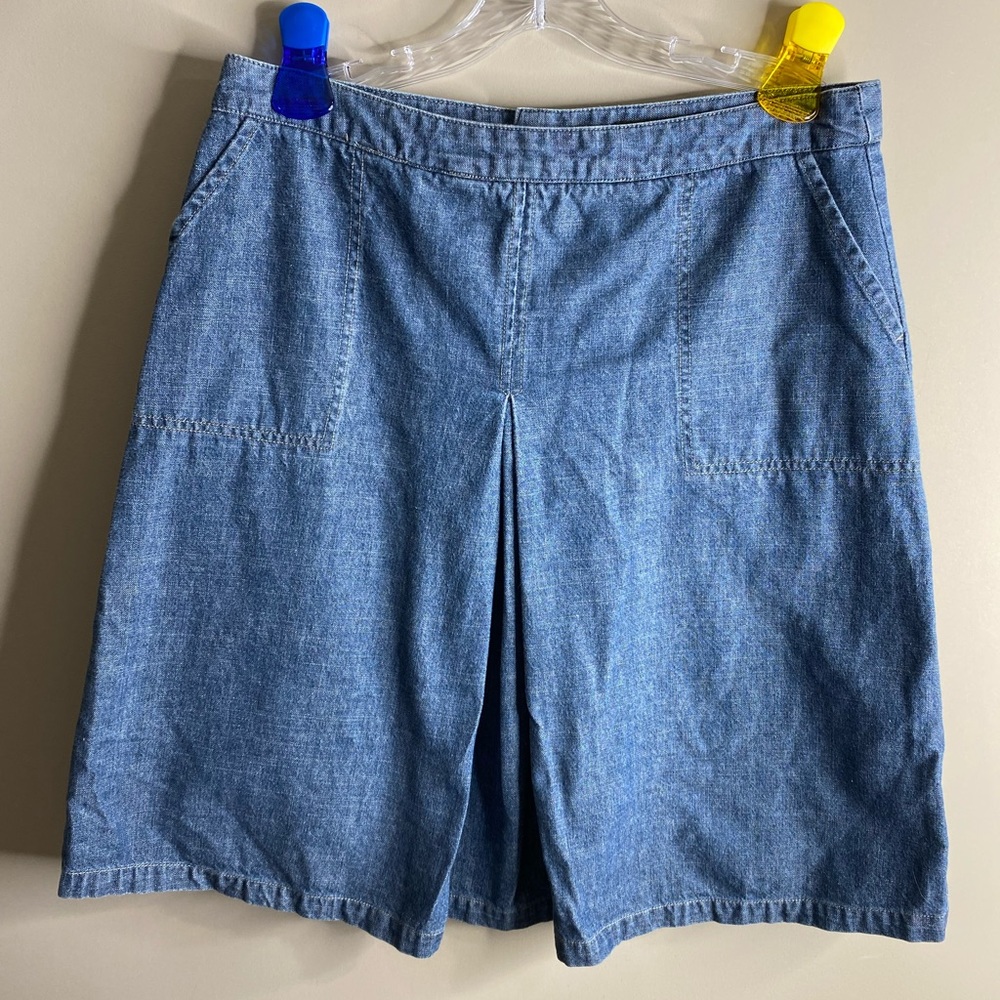 Vintage Eddie Bauer A-line box pleat skirt size 12